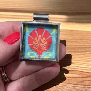 Hand Crafted Floral necklace pendant